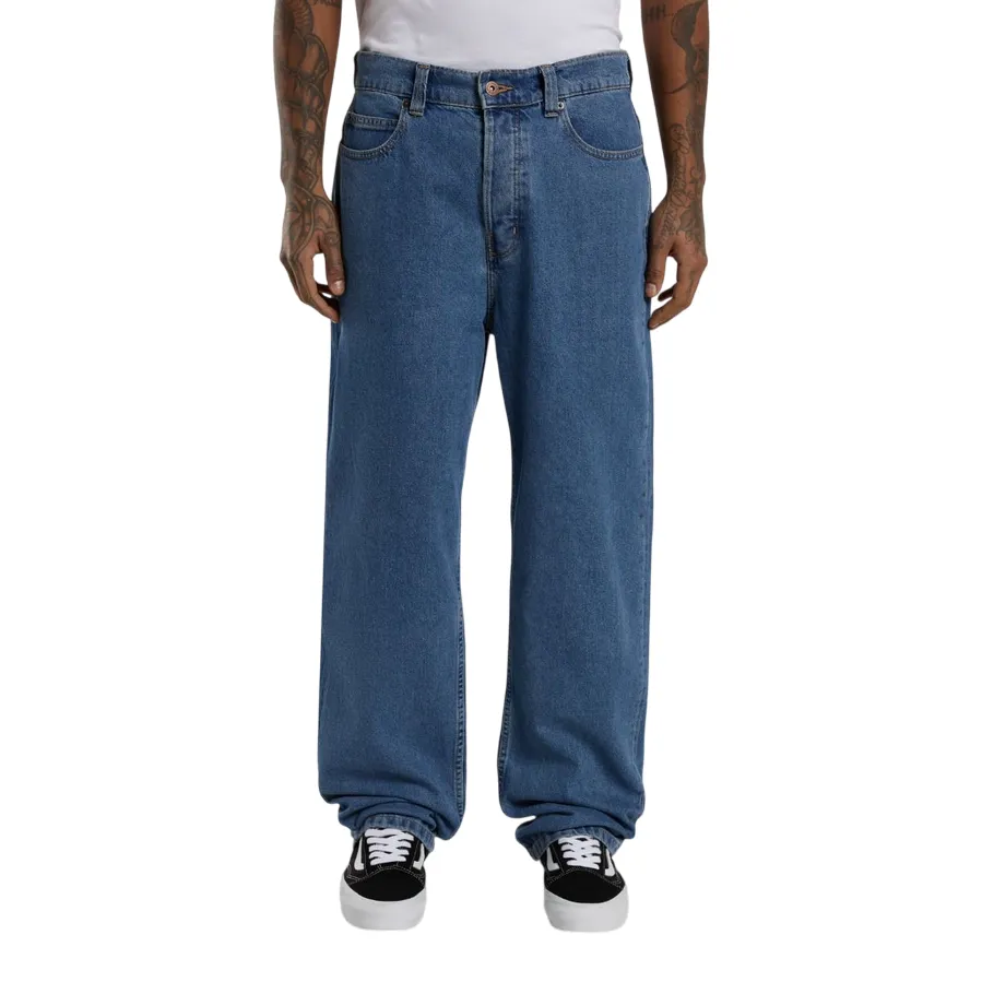 Dickies Jeans Thomasville Uomo Relaxed DK0A4XYKCLB blu classico Flexible Knee Panels AntiSnagZippers