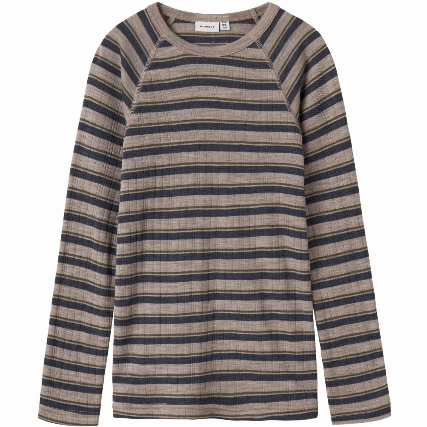 Eye-Catching Pattern Name It Satellite Ombre Blue Nkmwang Wool Needle Ls Top Stripe