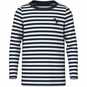 Premium Feel Boho chic Name It Dark Sapphire Dino Villy Slim Blouse