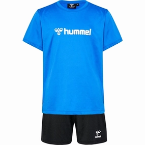 Hummel Nebulas Blue Polyesterag Shorts Set Sleeveless