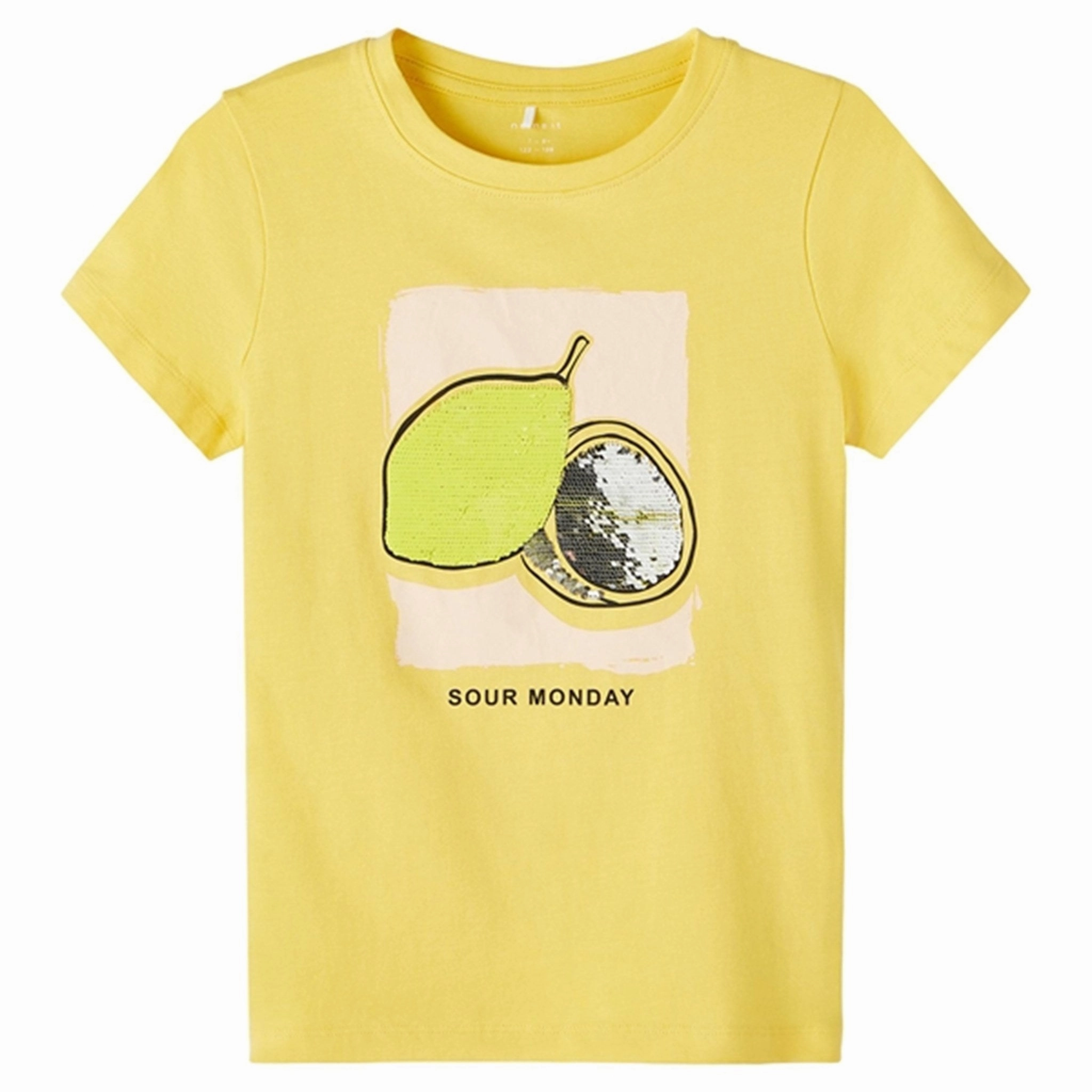 Name it Aspen Gold Haven T-Shirt Foam Print Detail