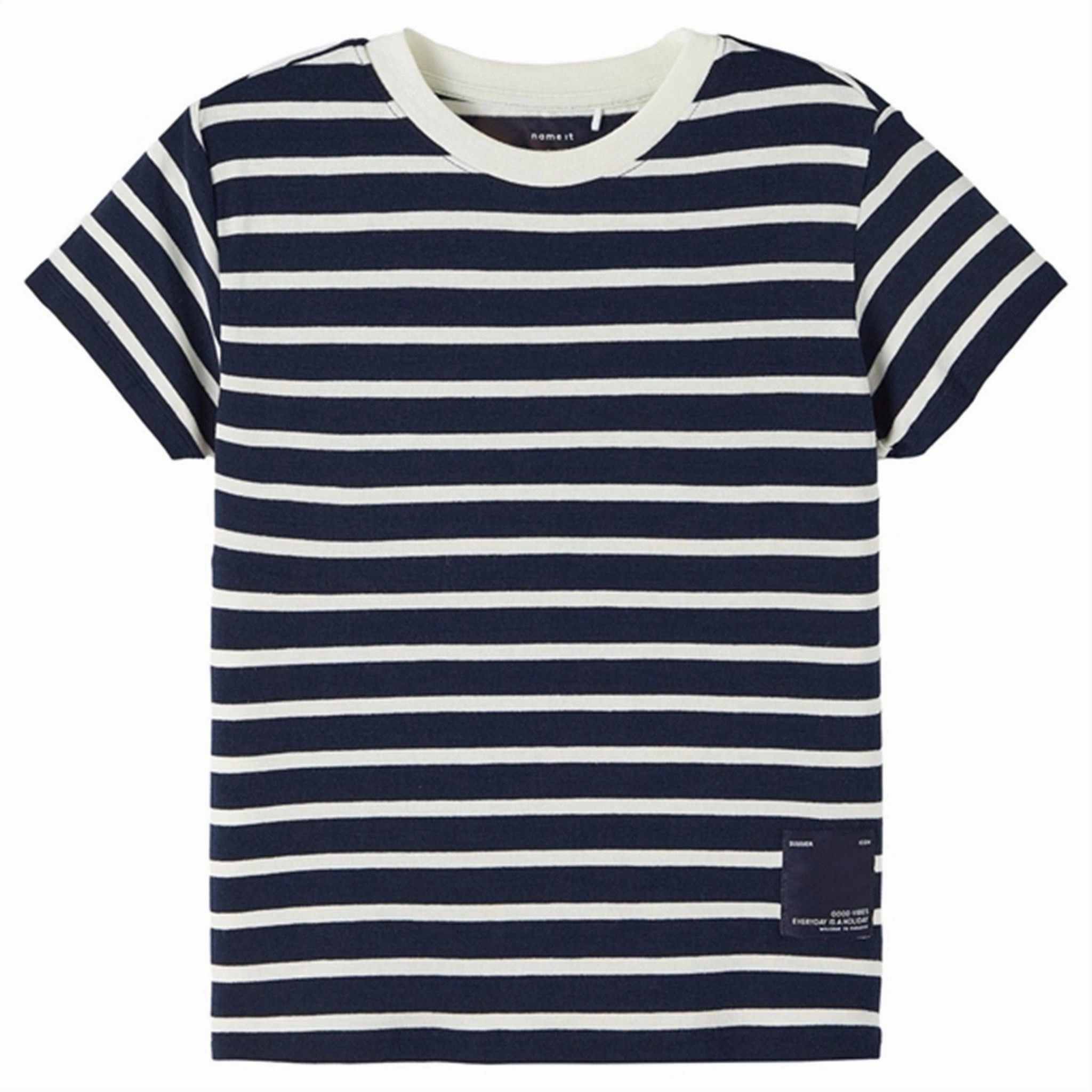 Name it Dark Sapphire Falk Loose T-Shirt Cool and Comfortable Subtle Logo Placement