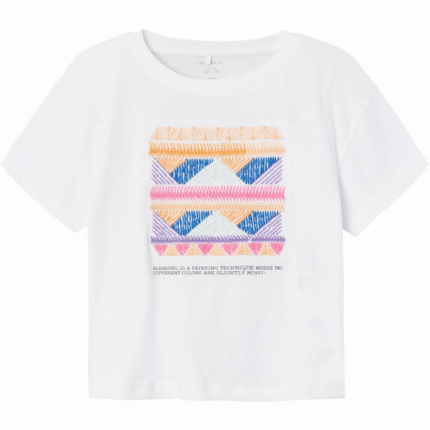 Breathable and Comfortable All Season Wear Name It Bright White Silt Green Hambioose Short T-Shirt