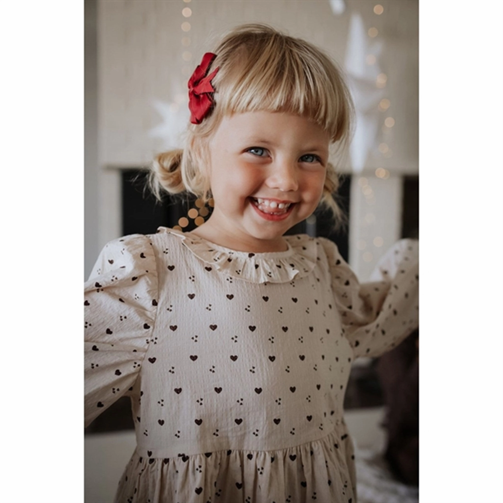 Fliink Sandshell Aop Winter Ls Dress Off-Shoulder