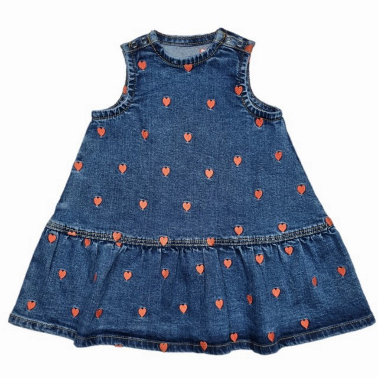 THE NEW Siblings Medium Blue Denim Wash Lovia Denim Dress Smart Layering Polished Style