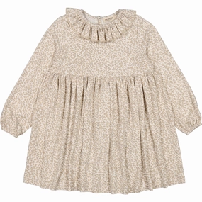 MarMar Leopard Beige Leo Diora Frill Dress Versatile-Style Anytime Fit