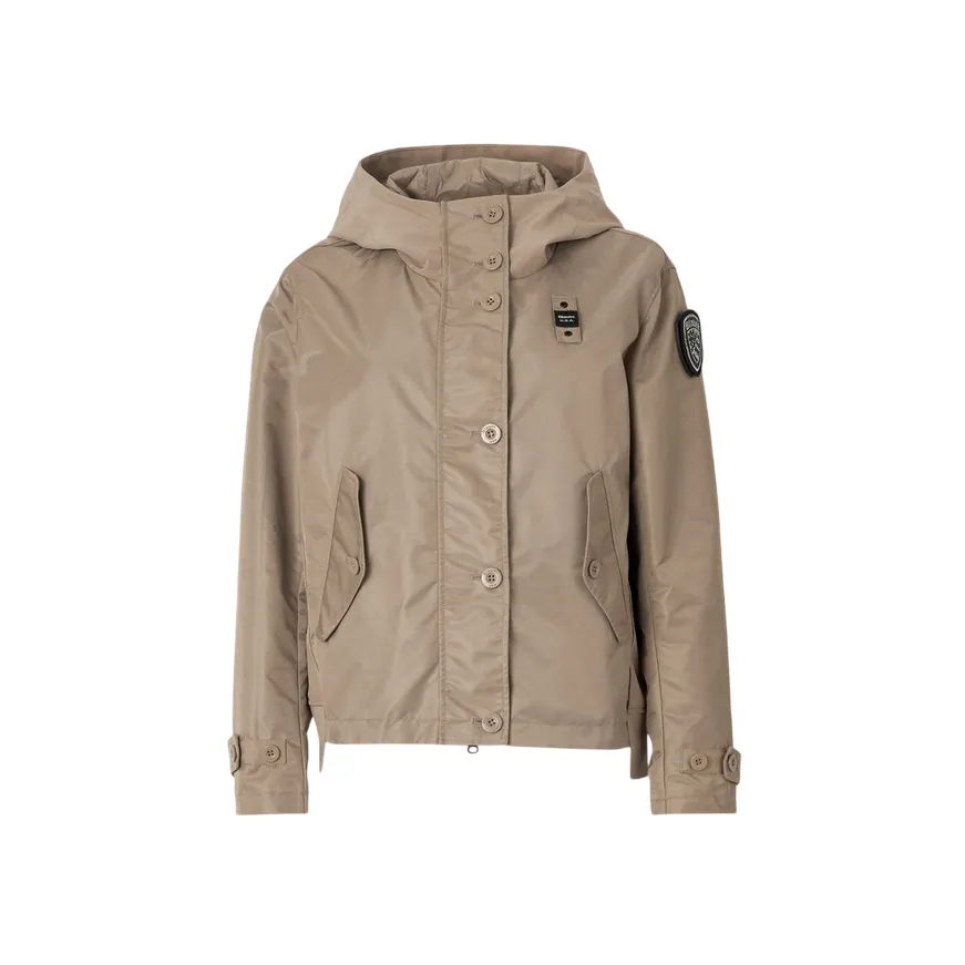 Blauer giacca liscia da donna con cappuccio Marcella 25SBLDC01222-007108 282 beige Toothpaste