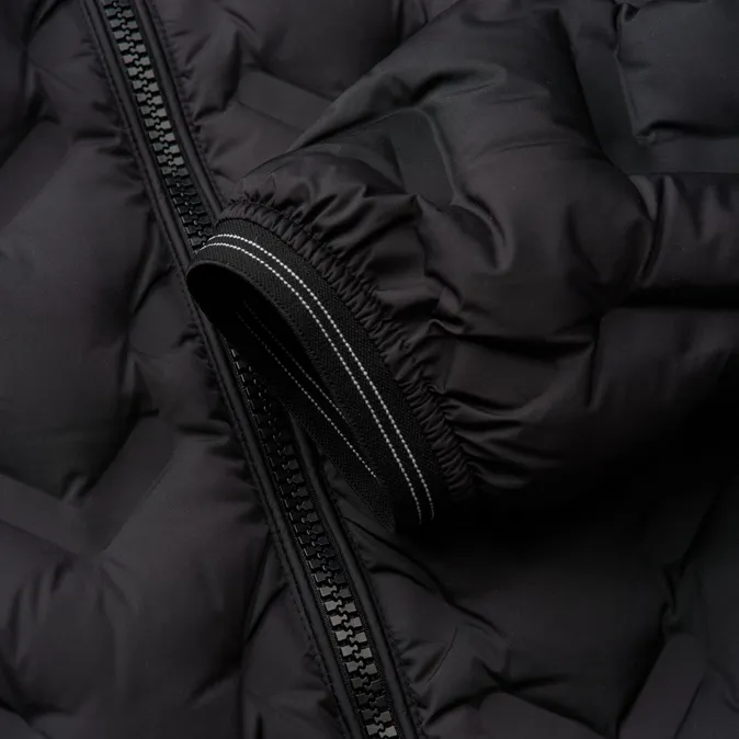 Blauer piumino con cappuccio da uomo nastrato ad angoli Pier 24WBLUC03125-006952 999 nero Lip-gloss Abrasion Resistant Fabric