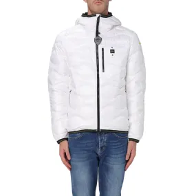 Long Wear Blauer Piumino da uomo leggero ad onde Wave 24WBLUC0303 006355 100 bianco