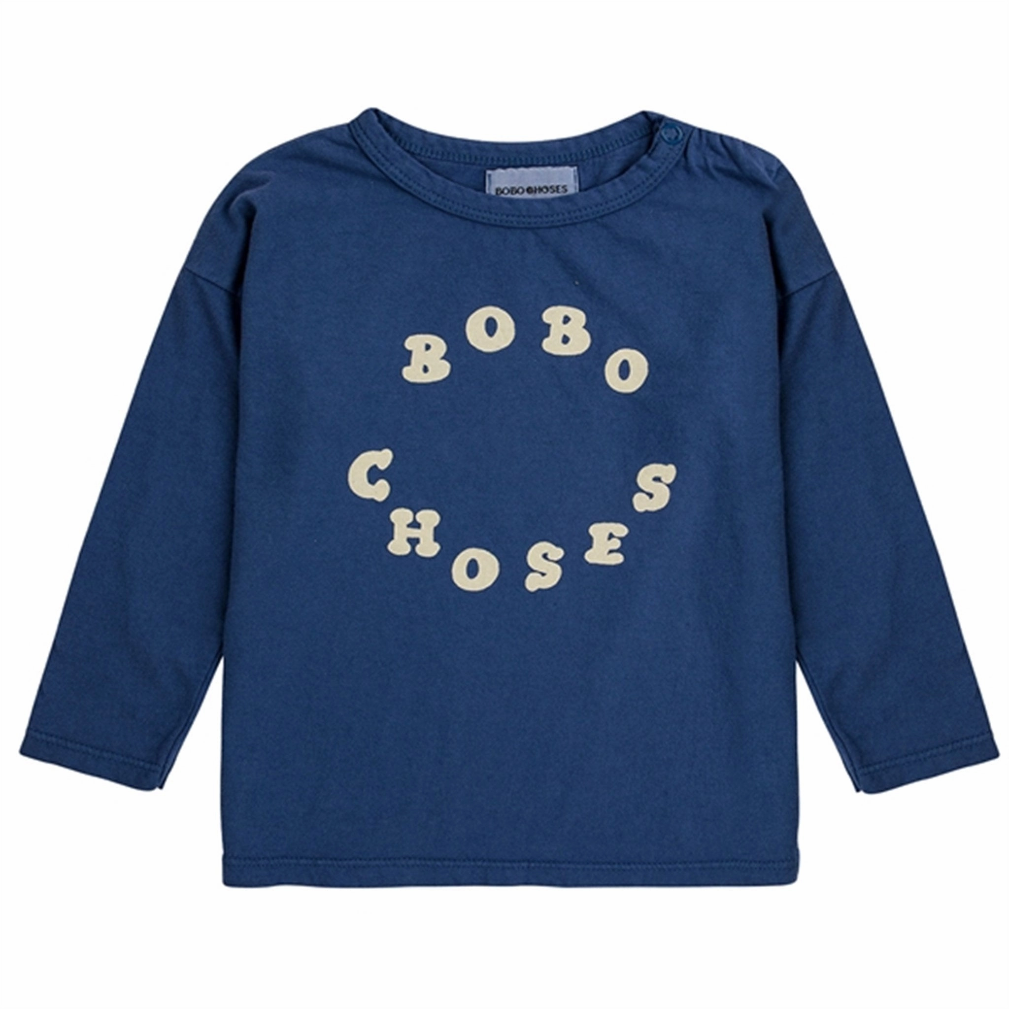 Stretchable Material Breathable mesh Bobo Choses Baby Bobo Choses Circle Blouse Navy Blue