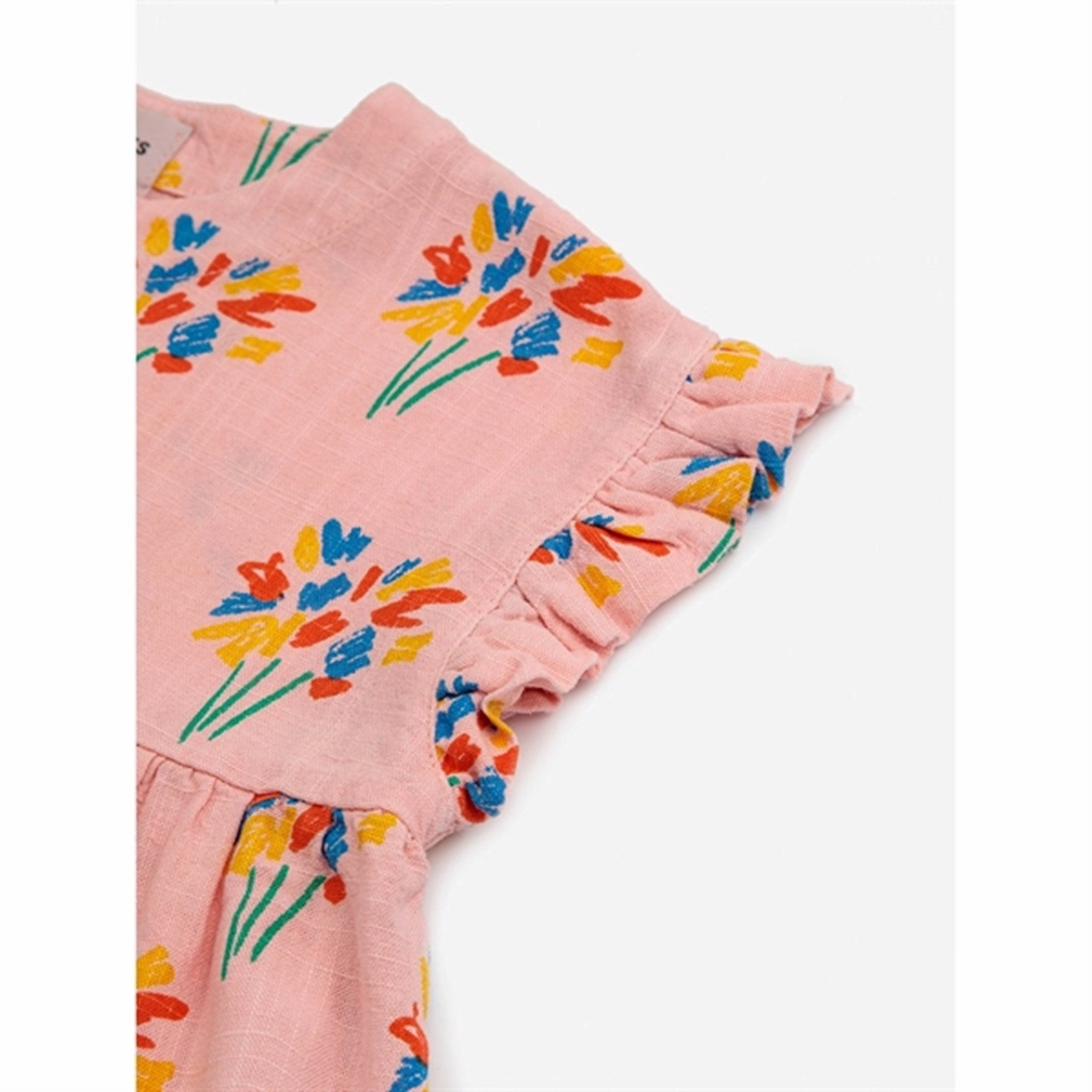 Bobo Choses Baby Fireworks All Over Woven Dress Sleeveless Pink Fresh Form