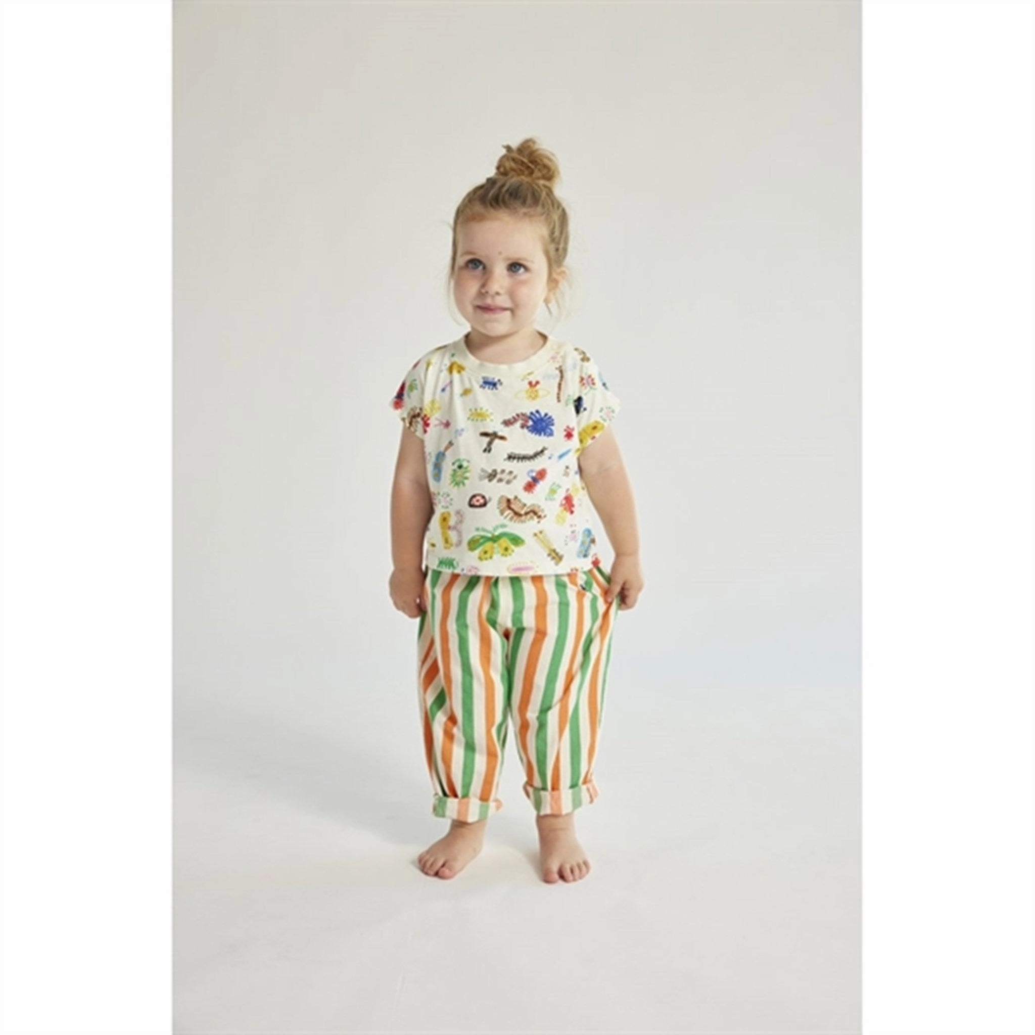 TaglessCollar All-Season Comfort Bobo Choses Baby Funny Insects All Over T-Shirt Offwhite