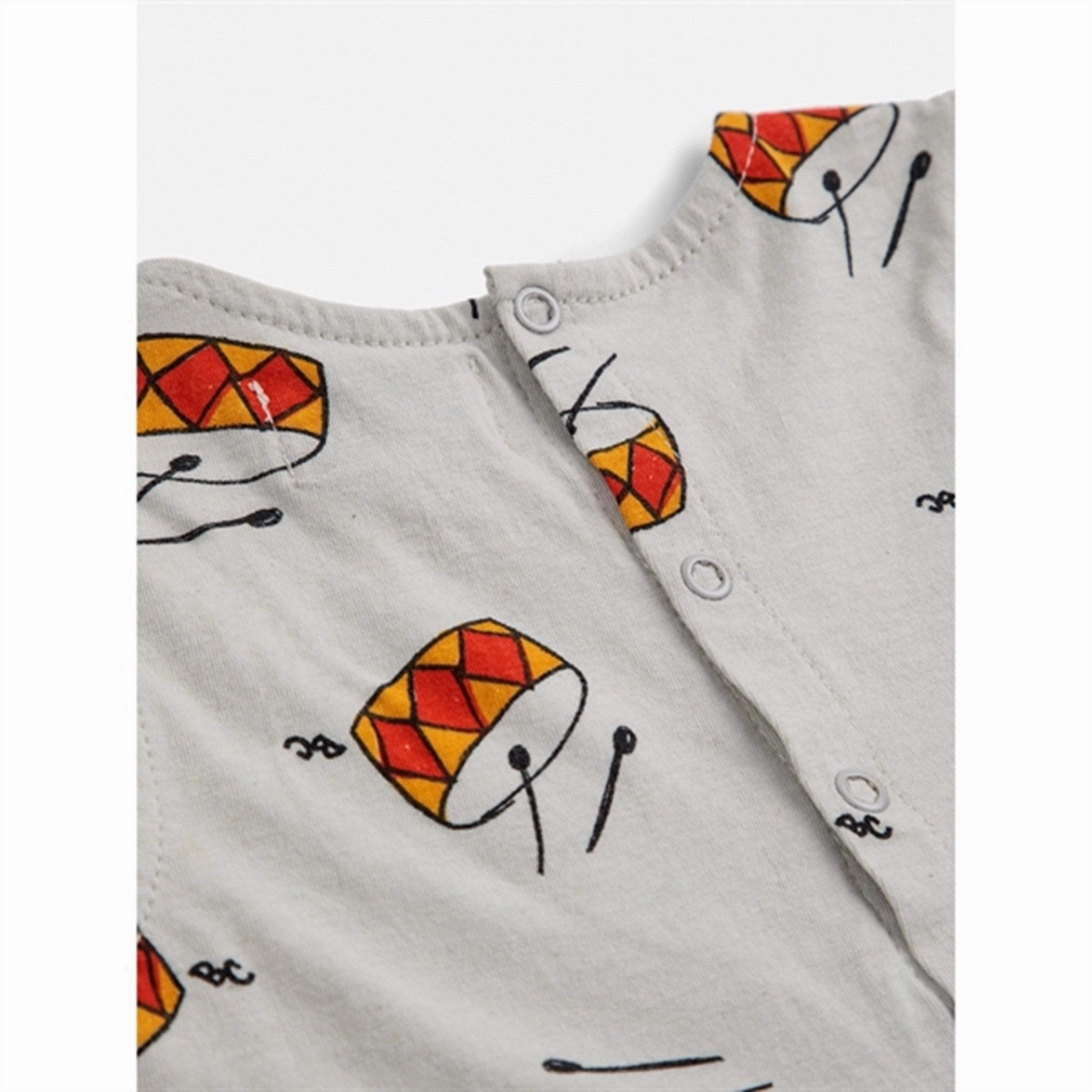 Breathable Men Work Guest Bobo Choses Baby Play The Drum All Over Overall Sleeveless Beige