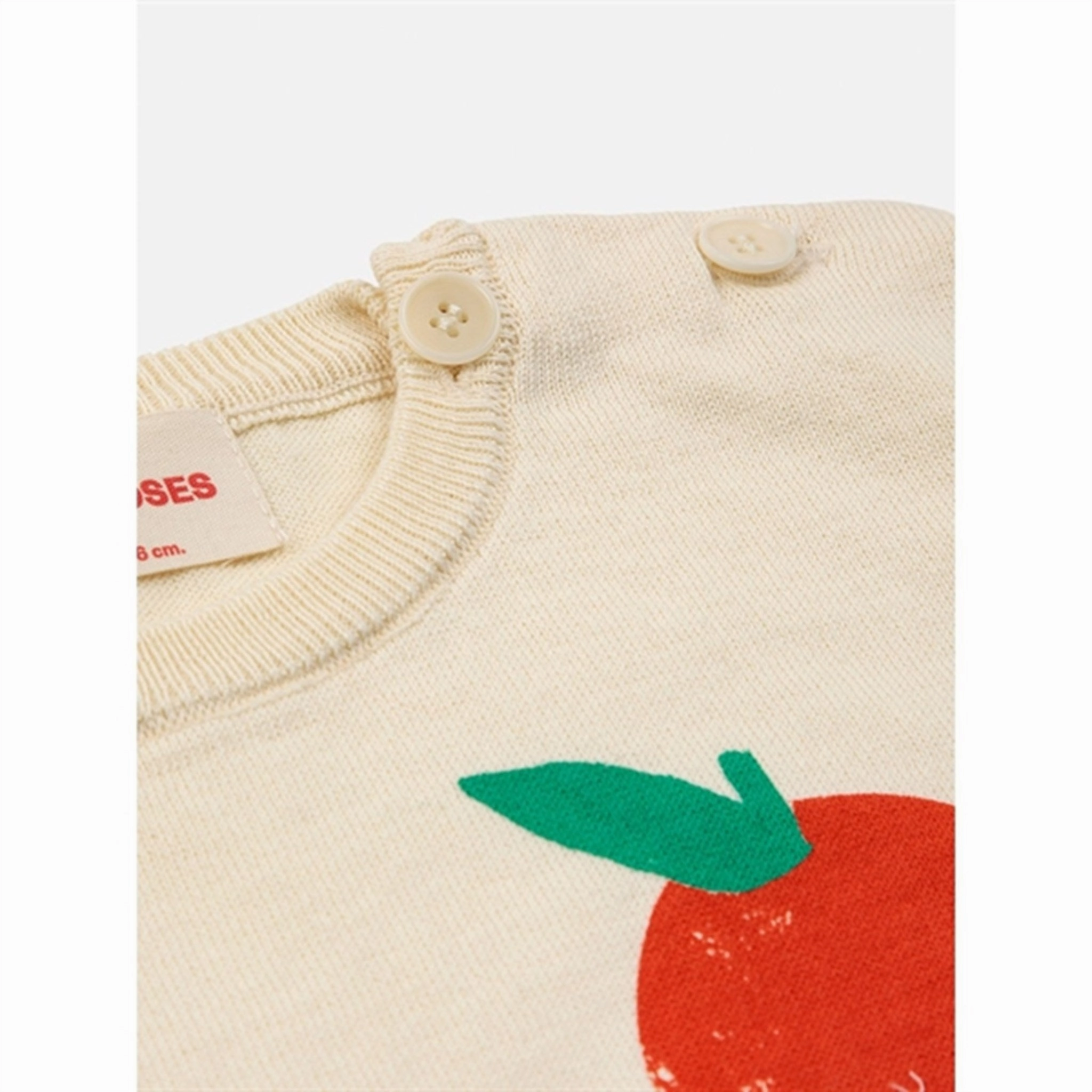 Cool Layering Cold Wash Optimized Bobo Choses Baby Tomato Knitted T-Shirt Offwhite