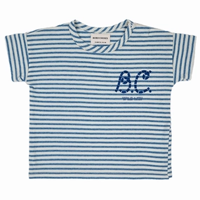 Travel Comfort Style Bobo Choses Blue Blue Stripes T-Shirt