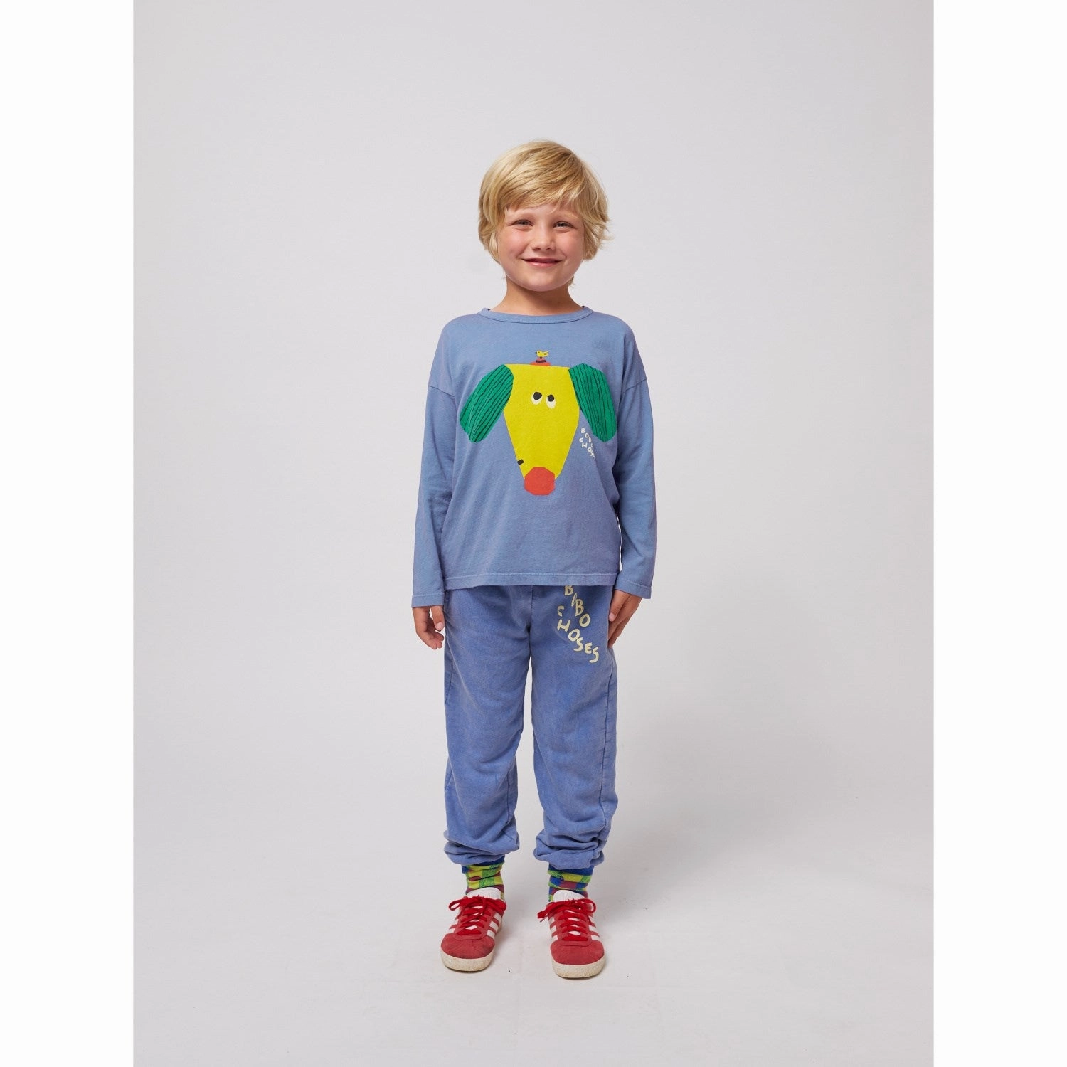 Bobo Choses Blue Happy Dog Blouse Travel Essential