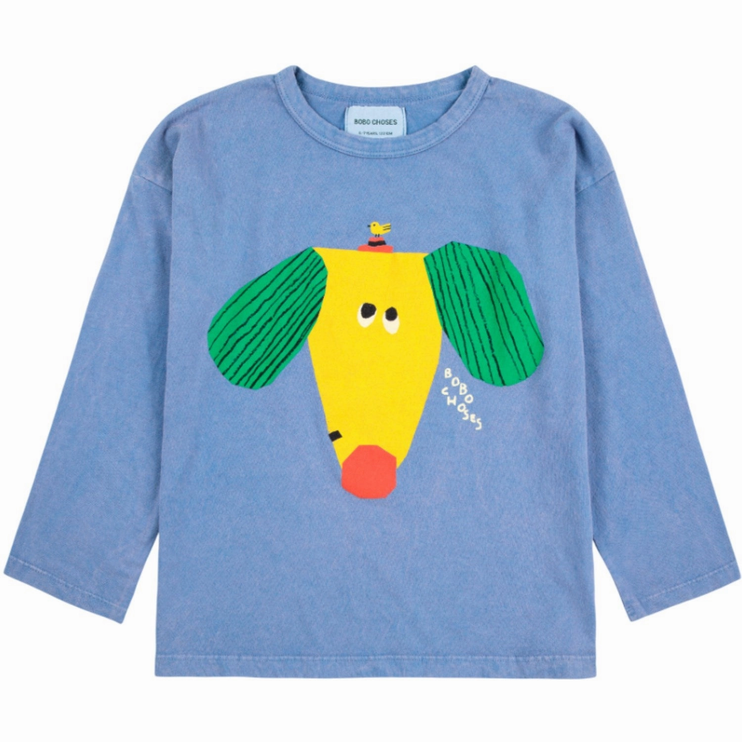 Bobo Choses Blue Happy Dog Blouse Unisex style