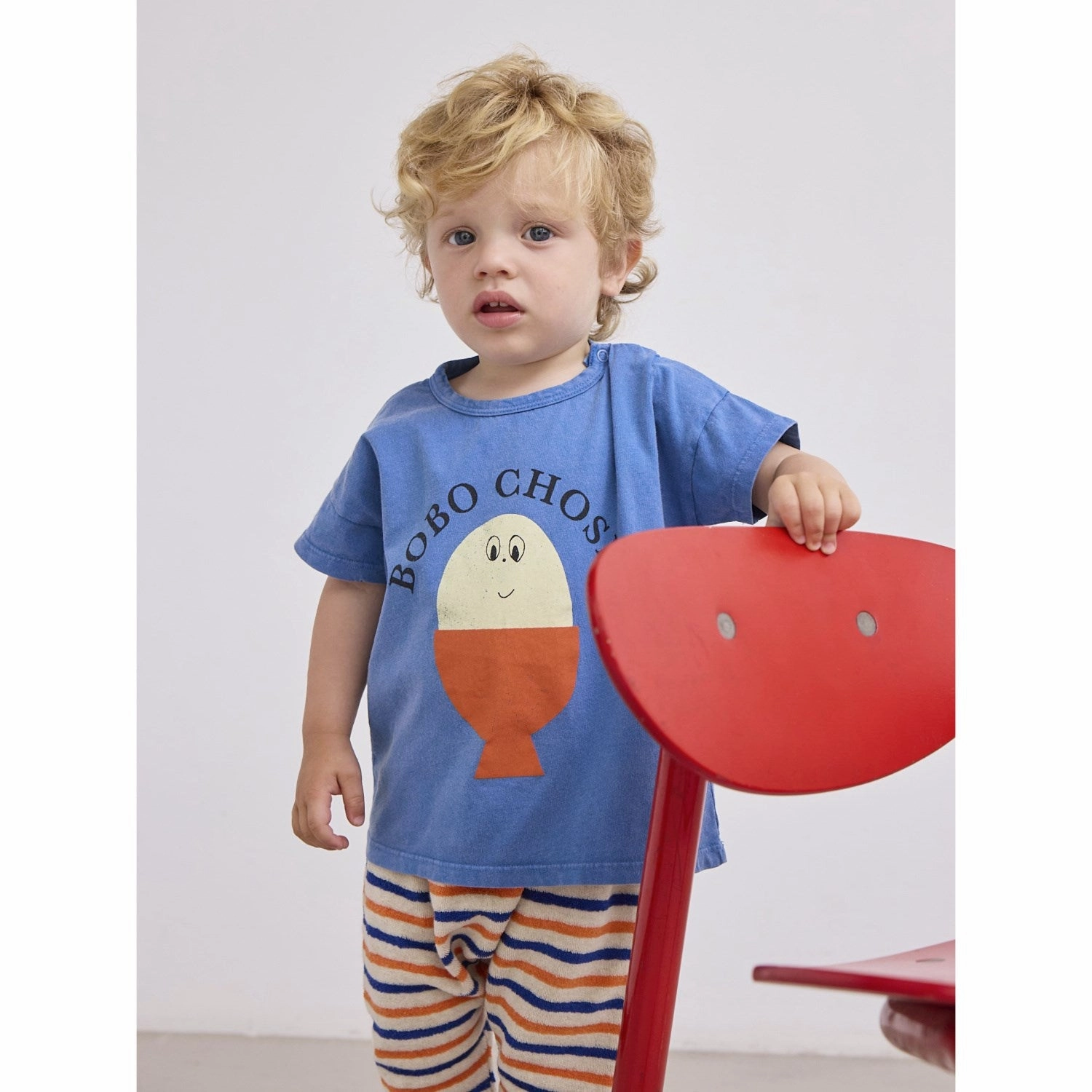 Sleeveless freedom Bobo Choses Blue Morning Egg T-Shirt