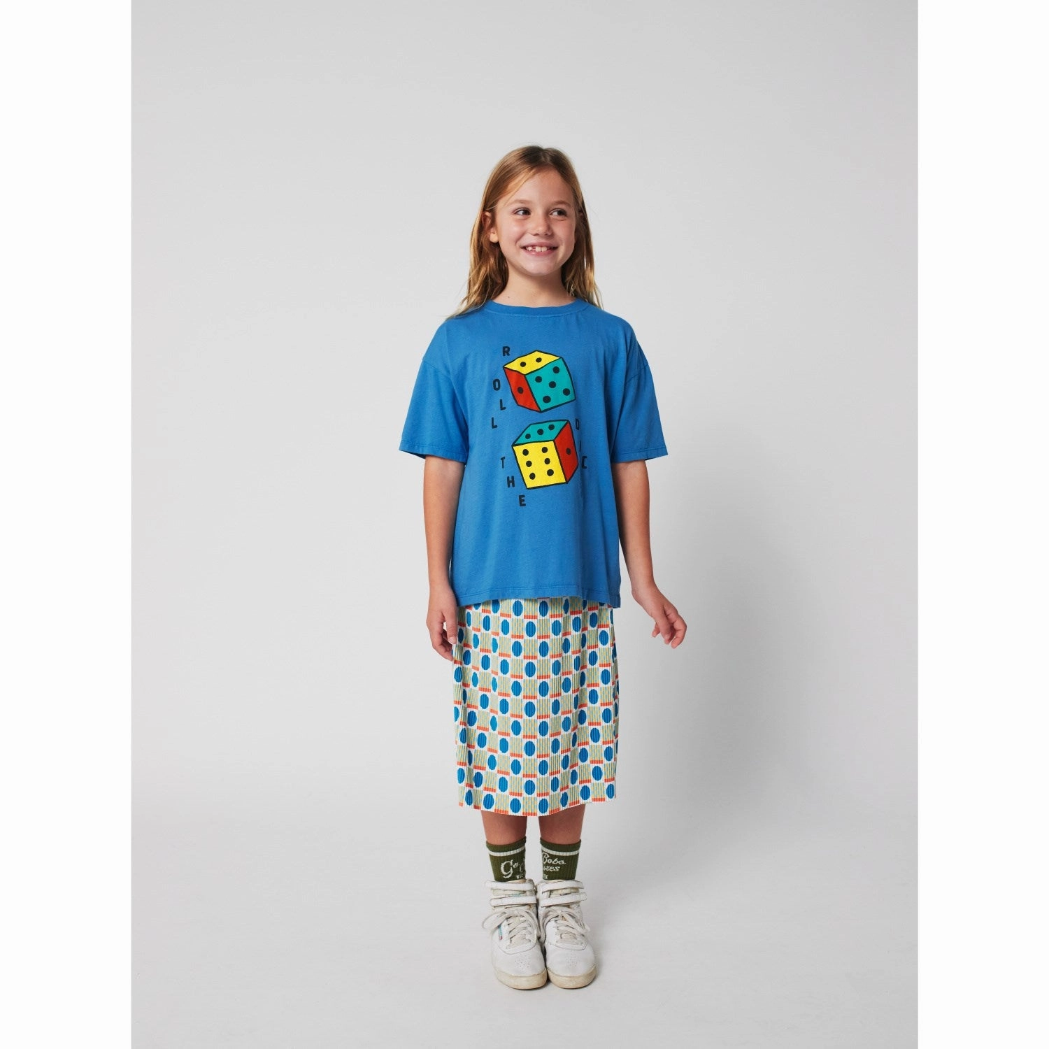 Weekend Wardrobe Office Casual Bobo Choses Blue Roll The Dice T-Shirt