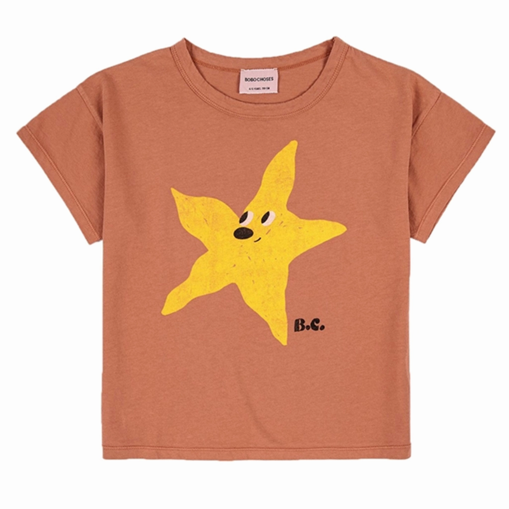 Bobo Choses Brown Starfish T-Shirt Chilly Comfort