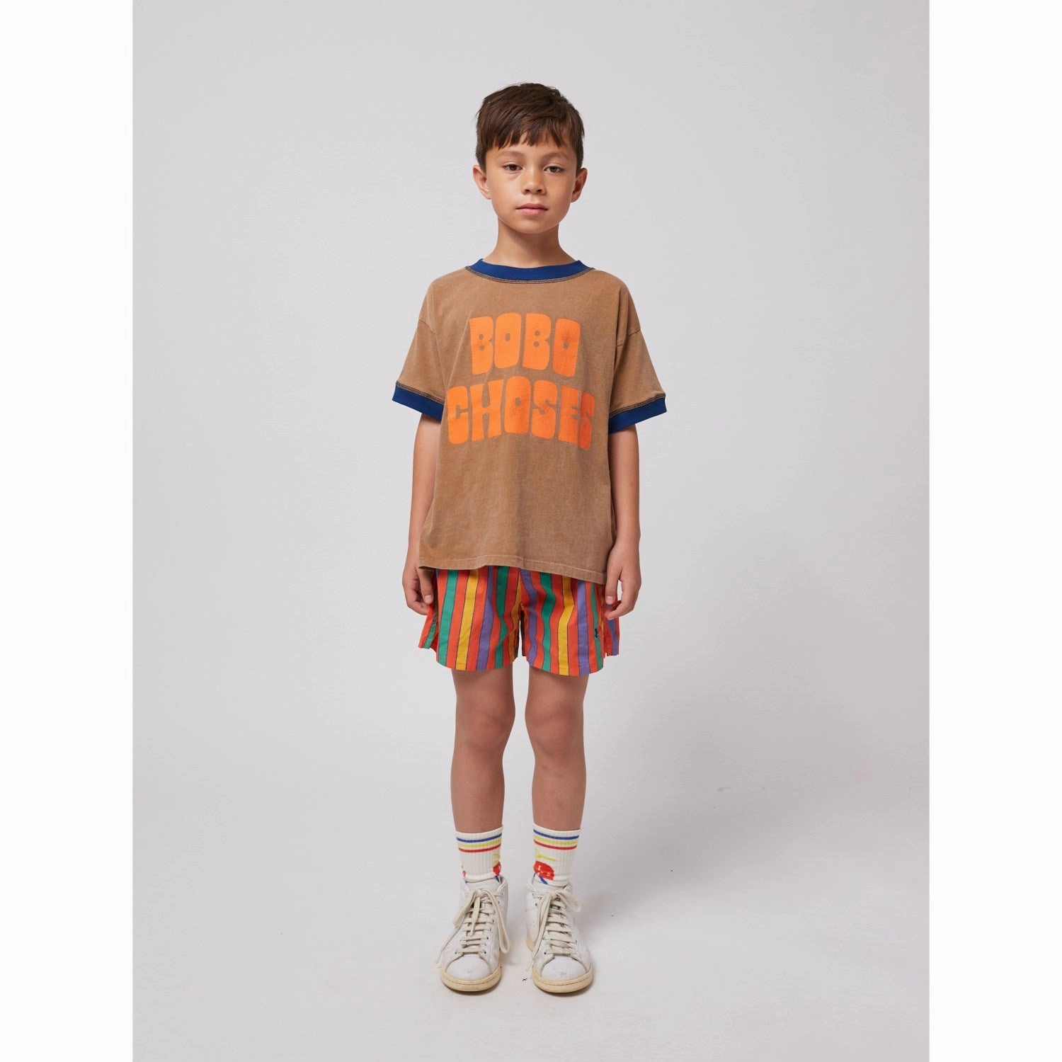 Bobo Choses Brown T-Shirt Cool Comfort Versatile Wear