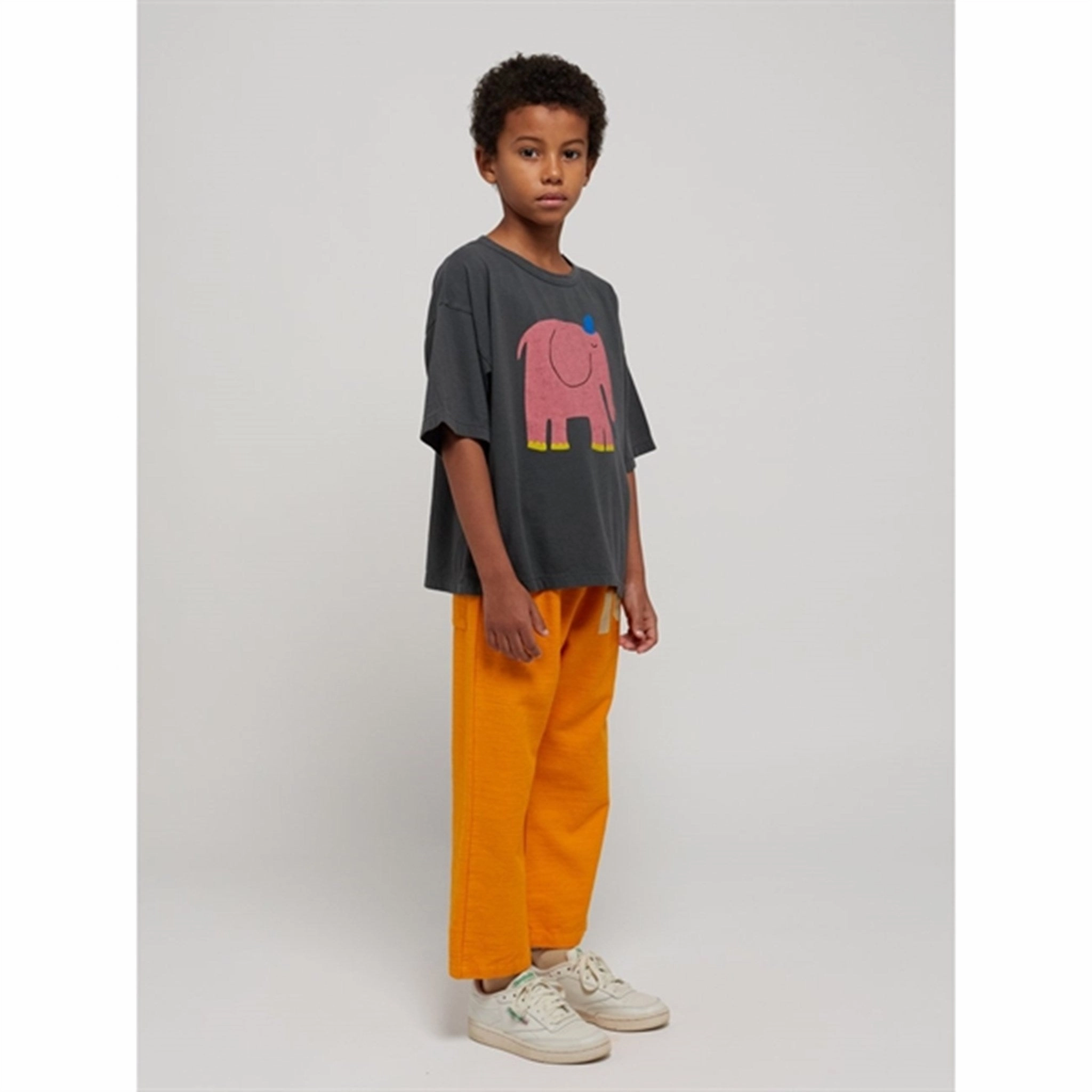Bobo Choses Dark Grey The Elephant T-Shirt Thermal Regulation Fabric