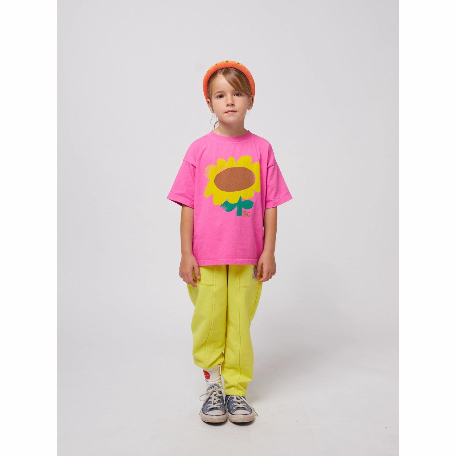 Bobo Choses Fuchsia Sunflower T-Shirt Floral Print