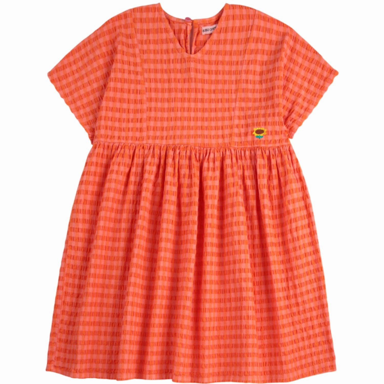 Bobo Choses Fuchsia Vichy Woven Dress NonChafeSeams