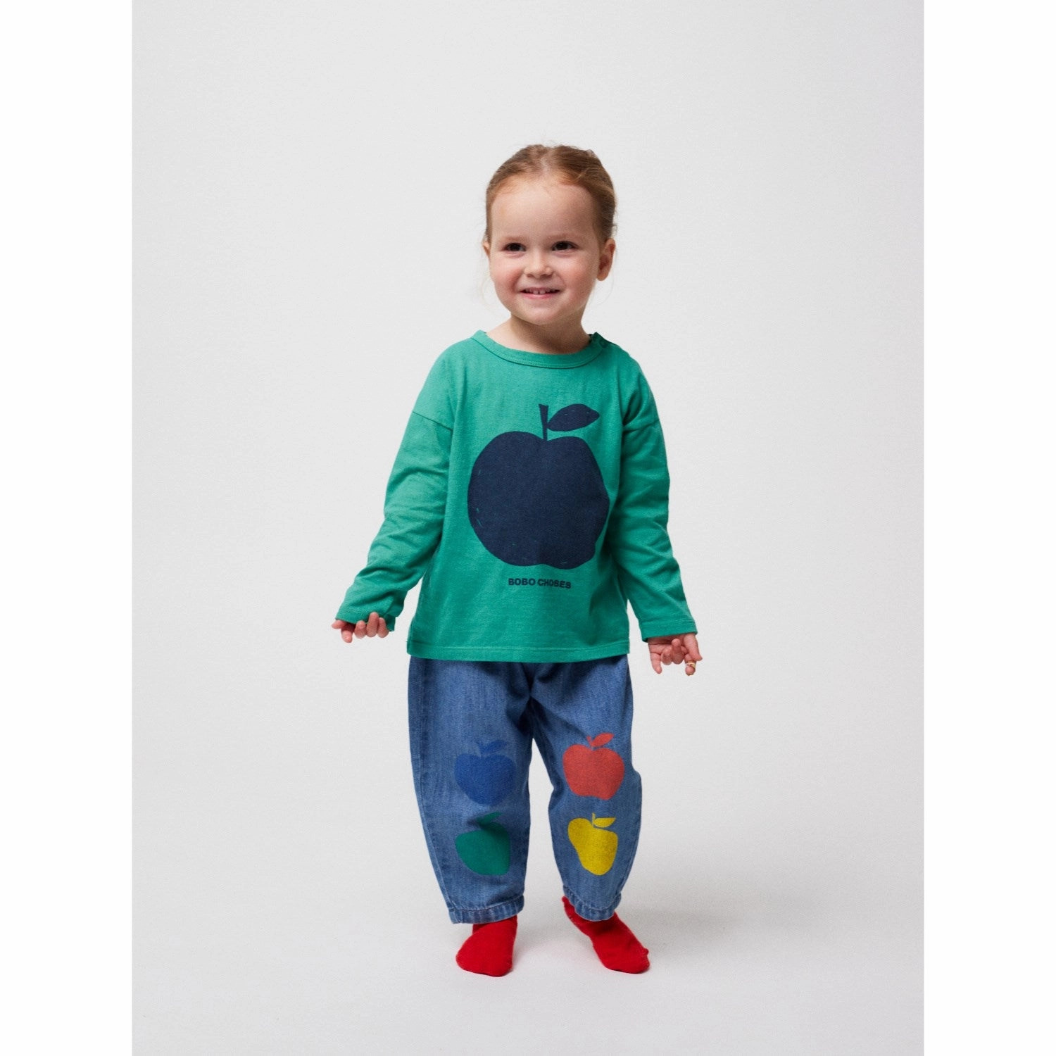 Bobo Choses Green Baby Poma Green T-Shirt Casual Touch Plus size clothing