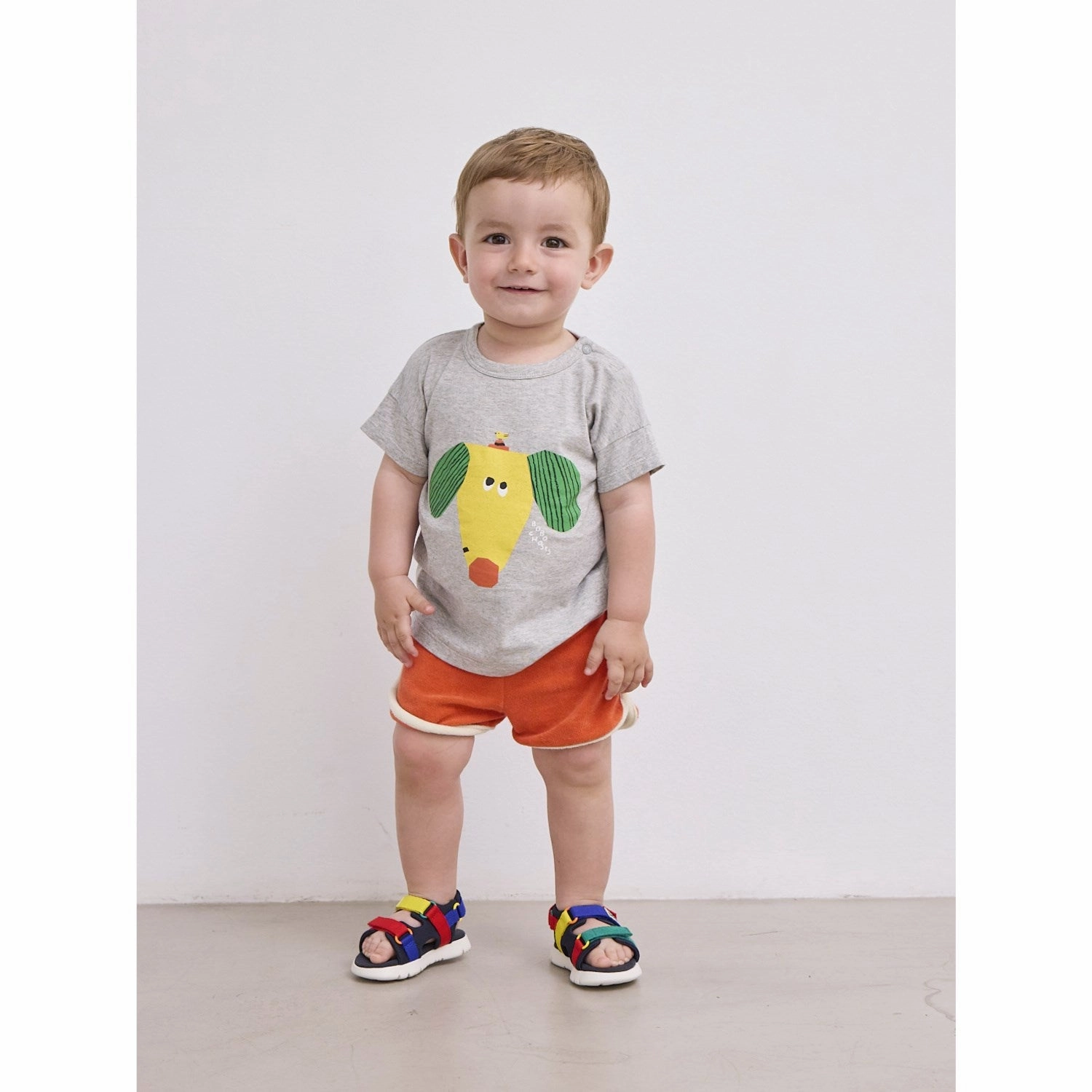 Classic Comfort Bobo Choses Heather Grey Happy Dog T-Shirt