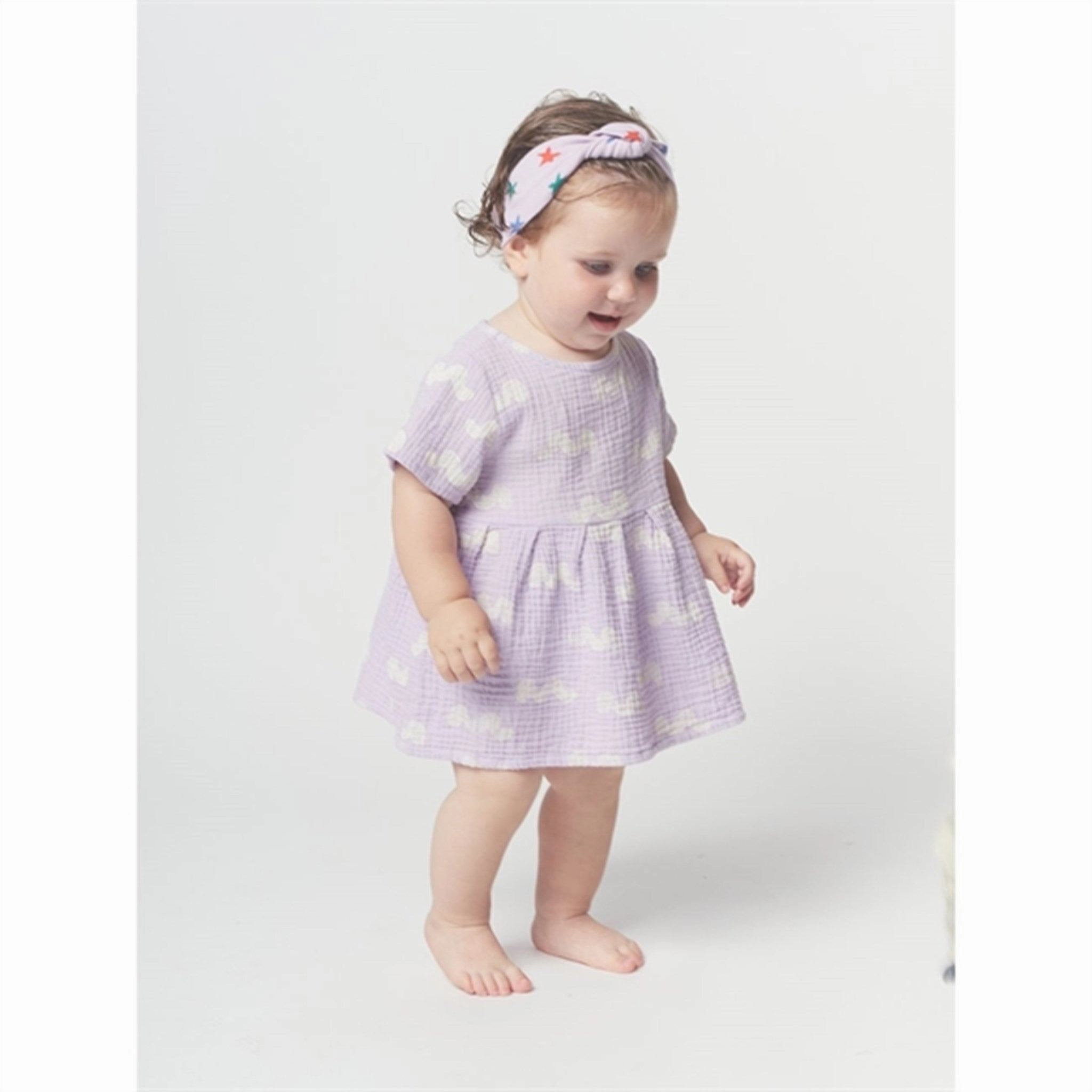 Walk Mood Balanced Fit Bobo Choses Lavender Waves All Over Dress