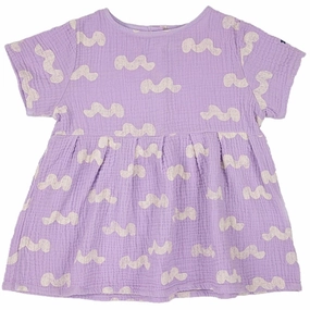 Tear-resistant Bobo Choses Lavender Waves All Over Dress