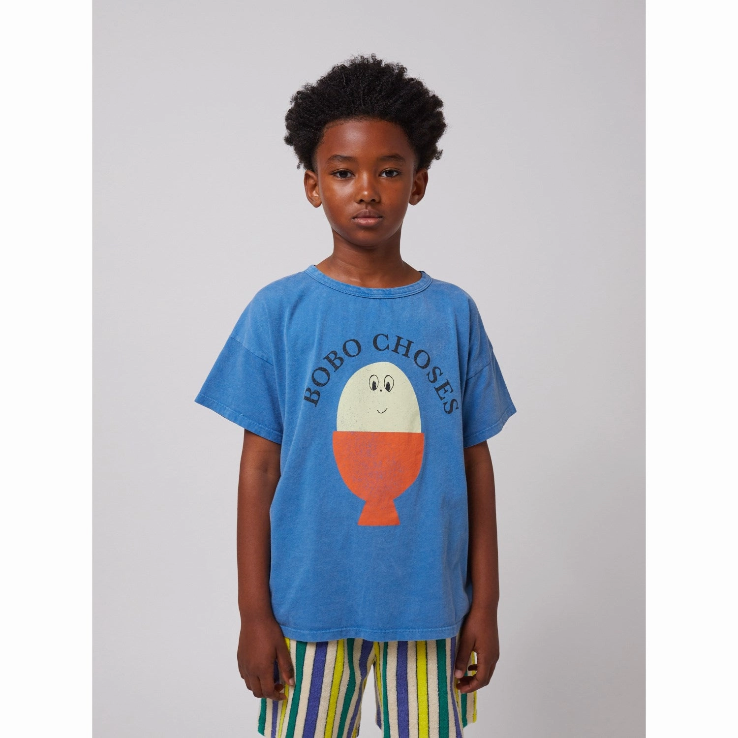Bobo Choses Light Blue Morning Egg T-Shirt Light Fashion