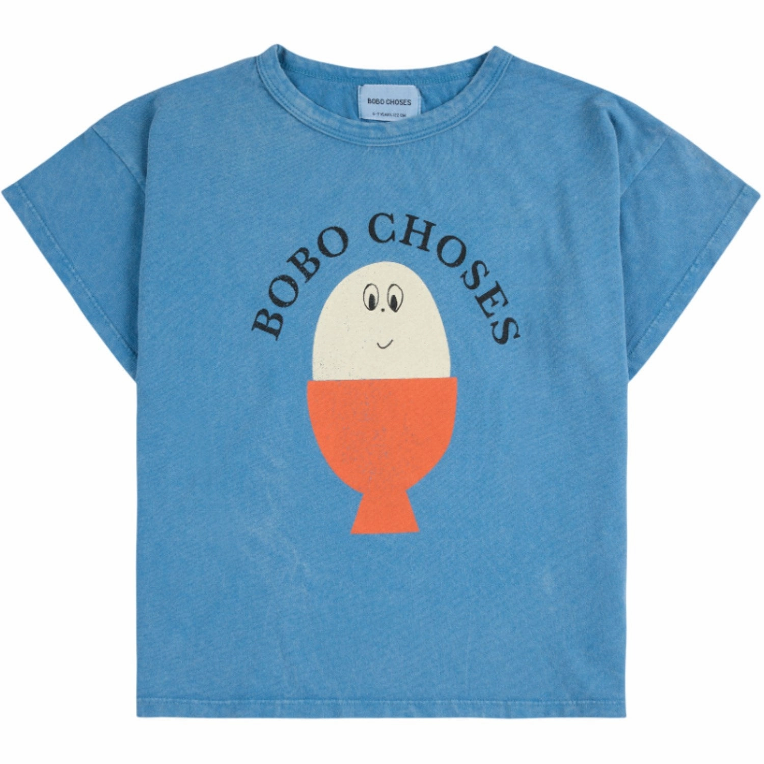 Bobo Choses Light Blue Morning Egg T-Shirt LayeredSleeveConstruction