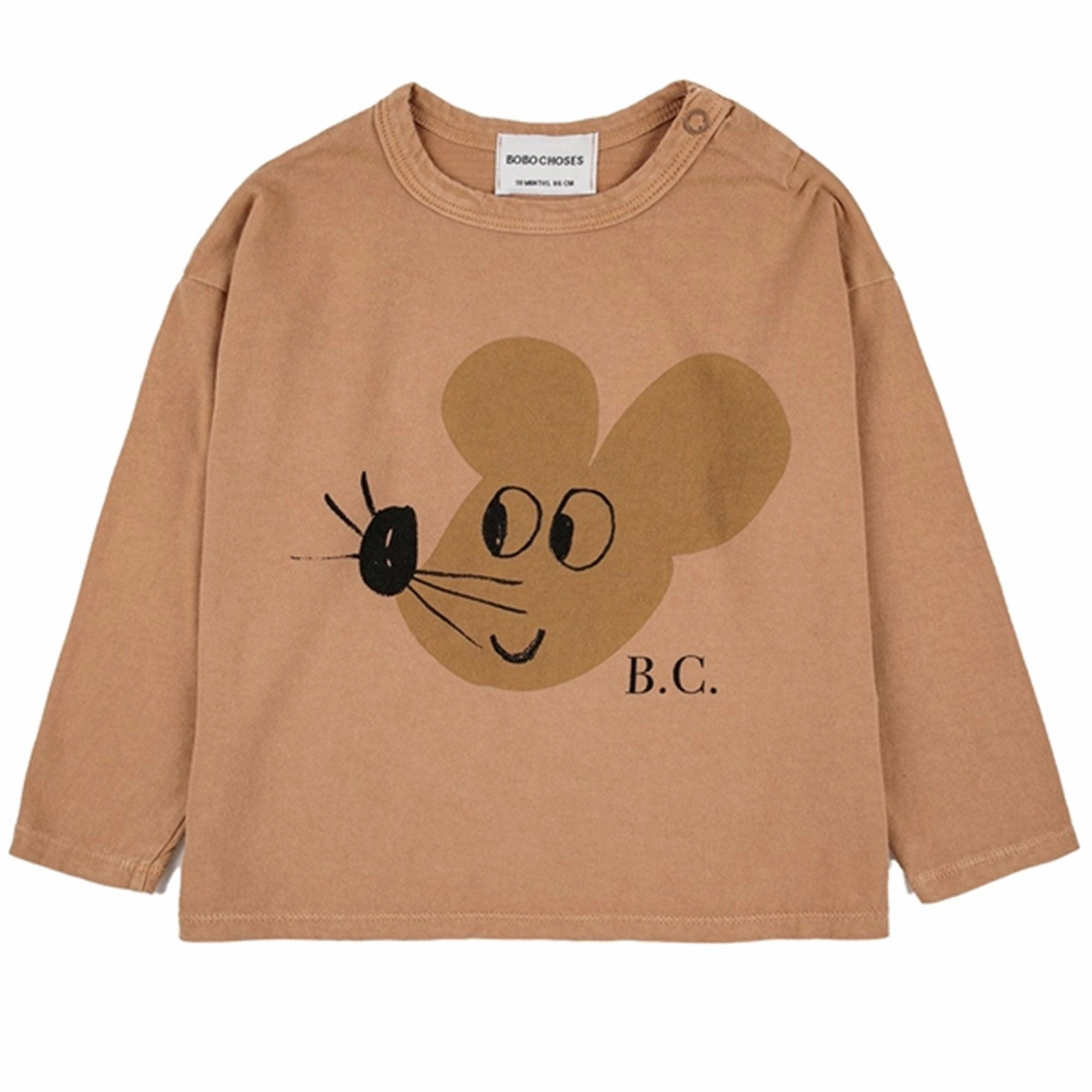 Nautical Look Bobo Choses Light Brown Mouse Blouse
