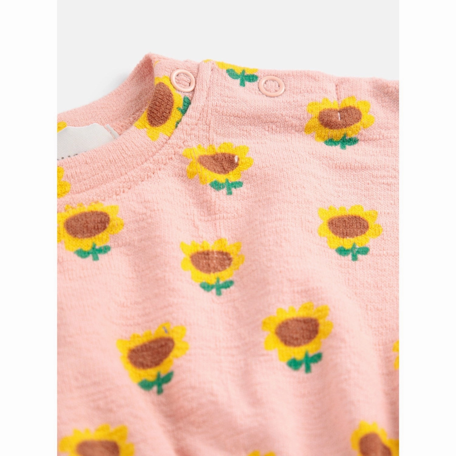 Fashion-Forward FoldablePackaging Bobo Choses Light Pink Sunflower All Over Dress