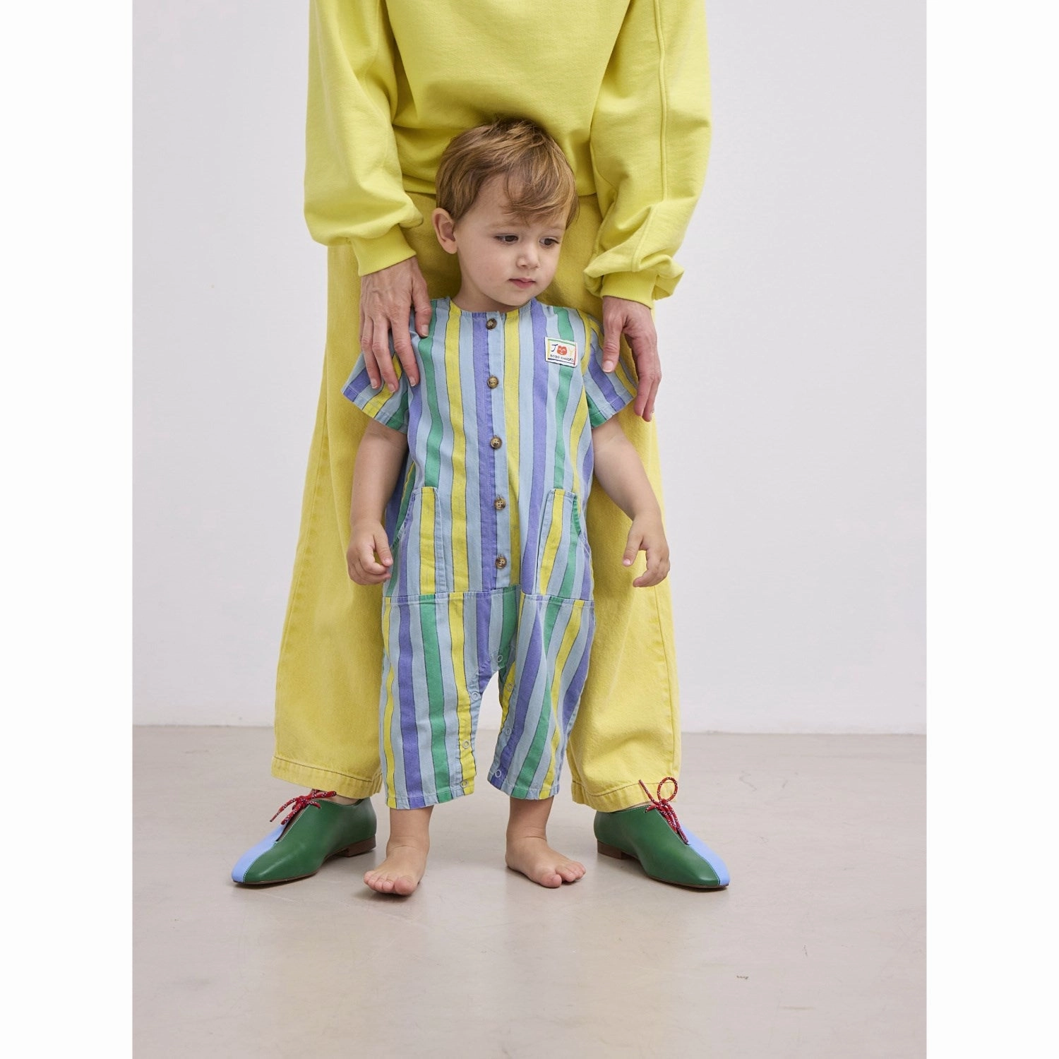 Bobo Choses Multicolor Multicolor Stripes Denim Overall Loose Event