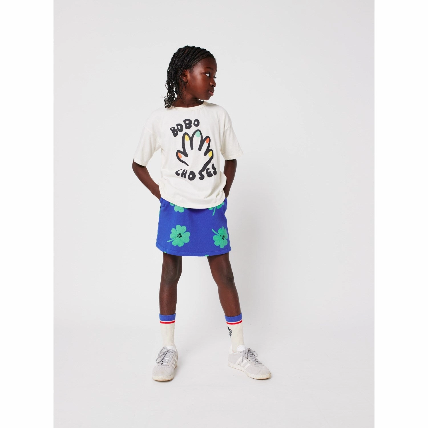Bobo Choses Offwhite High Five T-Shirt Timeless Appeal