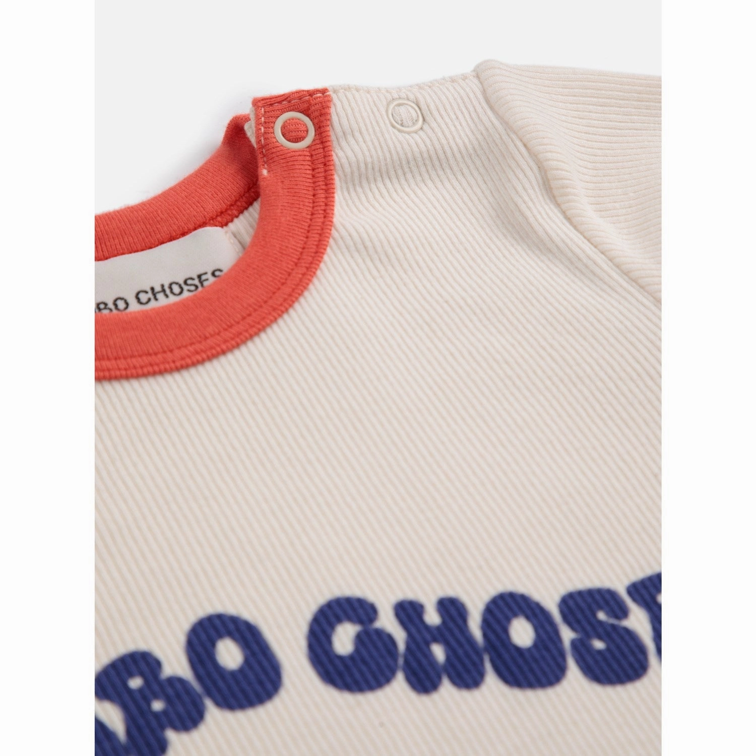 Bobo Choses Offwhite Wavy Bobo Choses T-Shirt Cool Weather Wear Light and Fresh