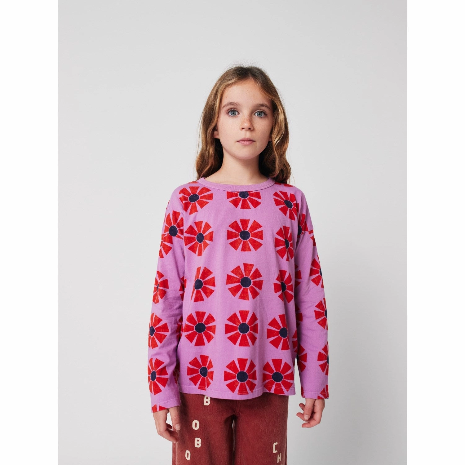 Bobo Choses Purple Kaleidoscope All Over T-Shirt Checkered Style Custom Fit