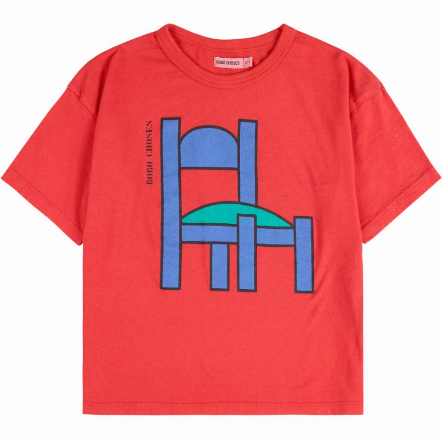 Quick Drying Bobo Choses Red Chair T-Shirt