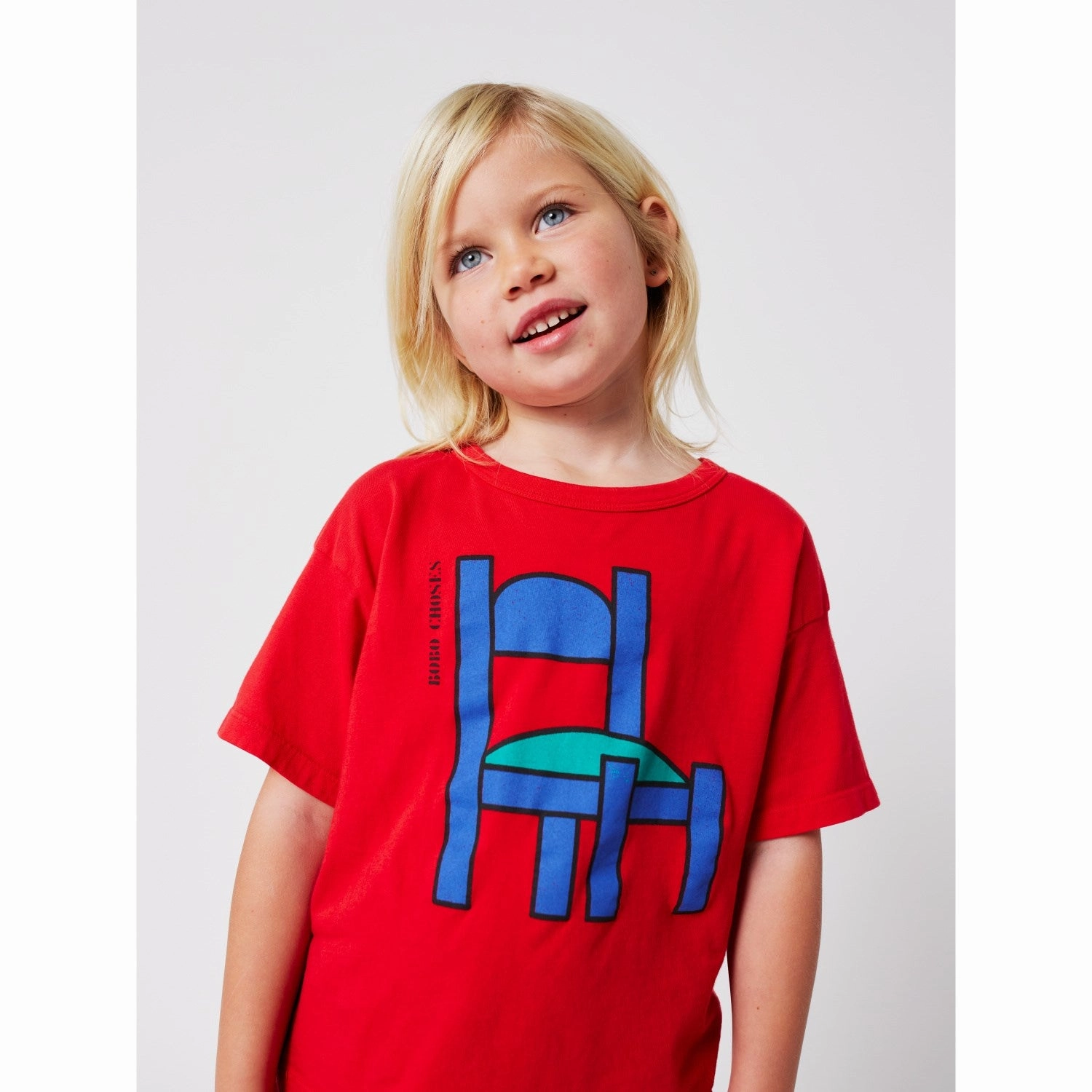 Bobo Choses Red Chair T-Shirt elastic waistband baby shower