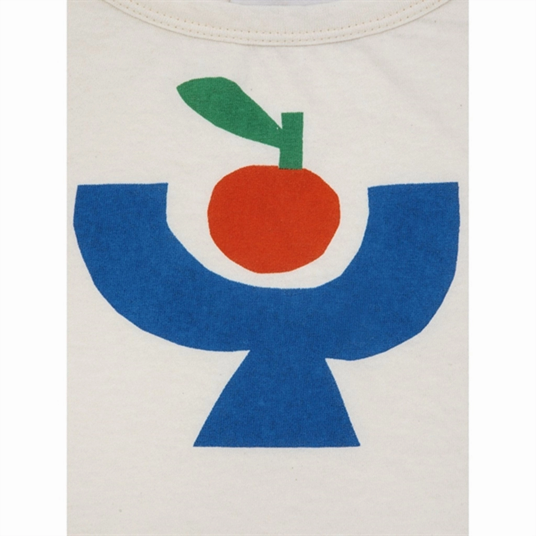 Bobo Choses Tomato Plate Cropped T-Shirt Offwhite quick dry Comfort and Ease