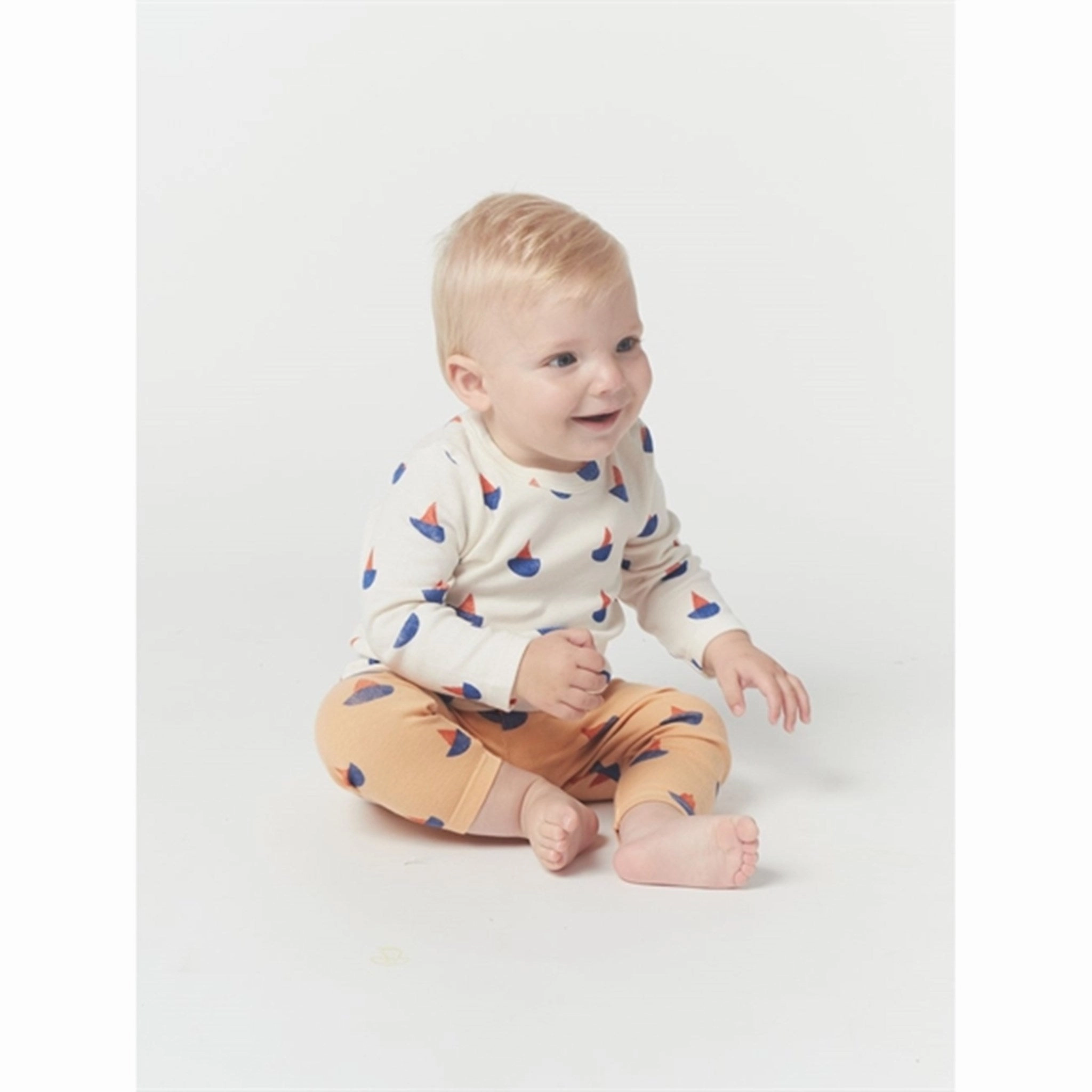 Street Style Button front Bobo Choses White Sail Boat All Over Blouse