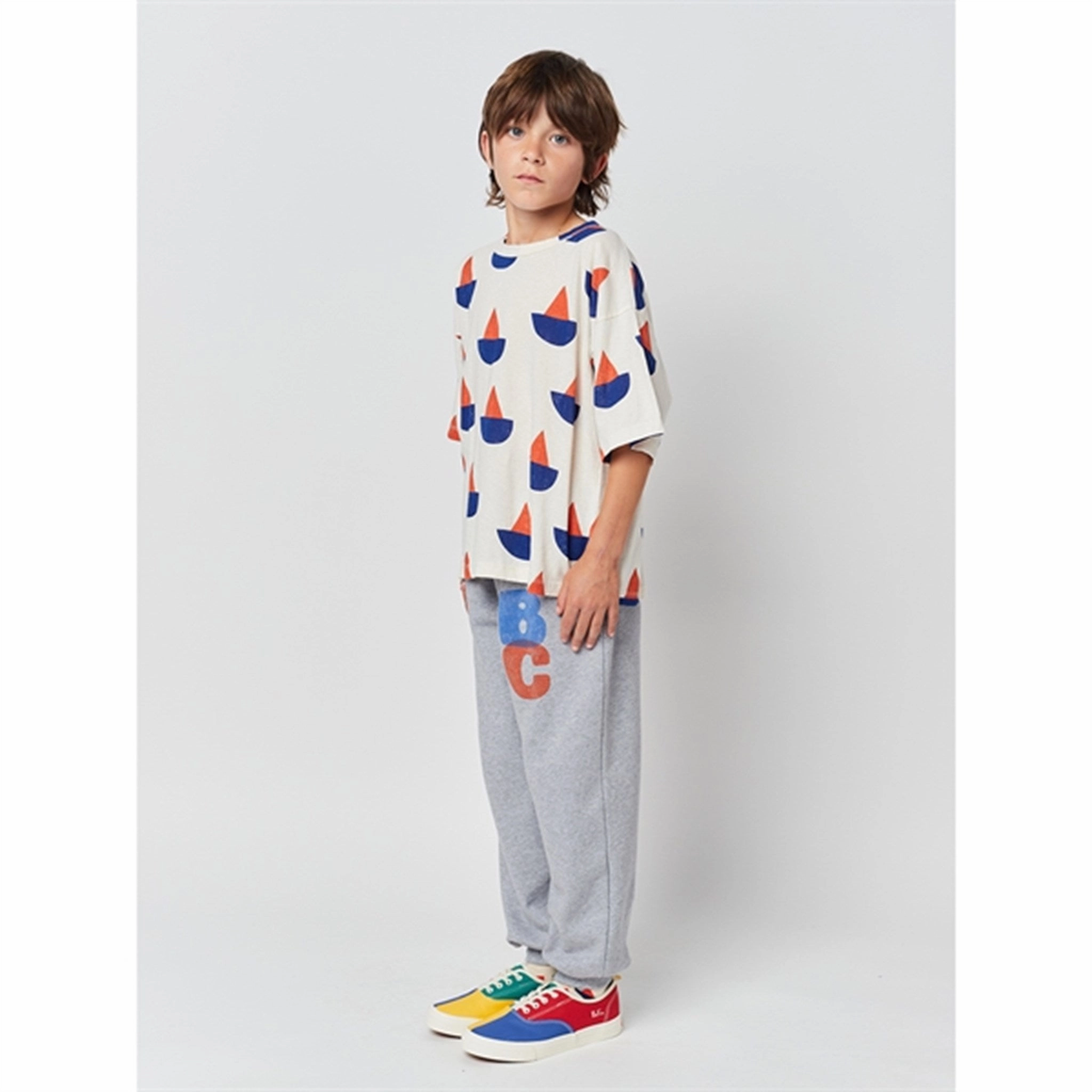 Trendy Piece Bobo Choses White Sail Boat T-Shirt