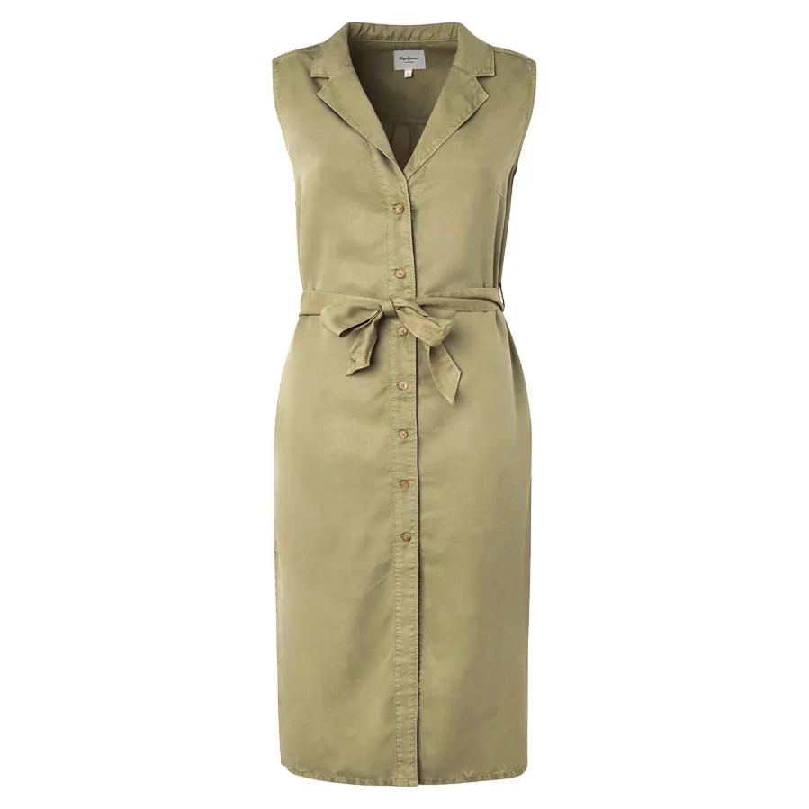 Refined Style ConvertibleNeckline Pepe Jeans Abito Top Camicia Maggie PL953067 684 vineyard green