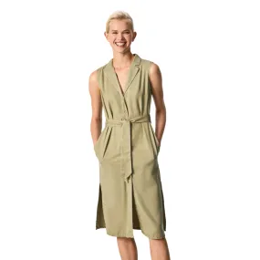 Pepe Jeans Abito Top Camicia Maggie PL953067 684 vineyard green High low hem