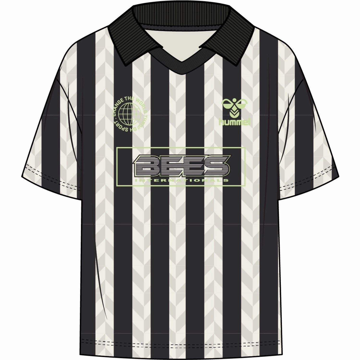 Hummel Black Vigo Football T-Shirt S/S Flattering Design Wrinkle Resistant Material