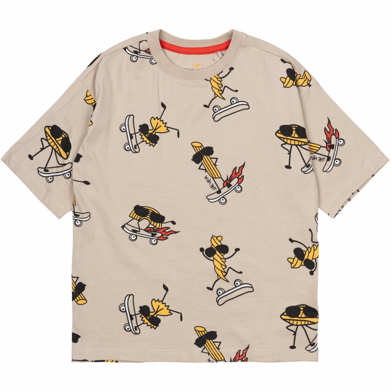 Functional Look The New Feather Gray AOP Narfalle Oversize T-Shirt