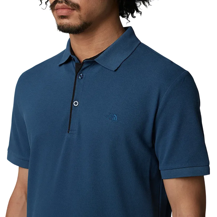 Compact Knit Structure The North Face polo Premium Slim da uomo NF0A8C1NHDC blu